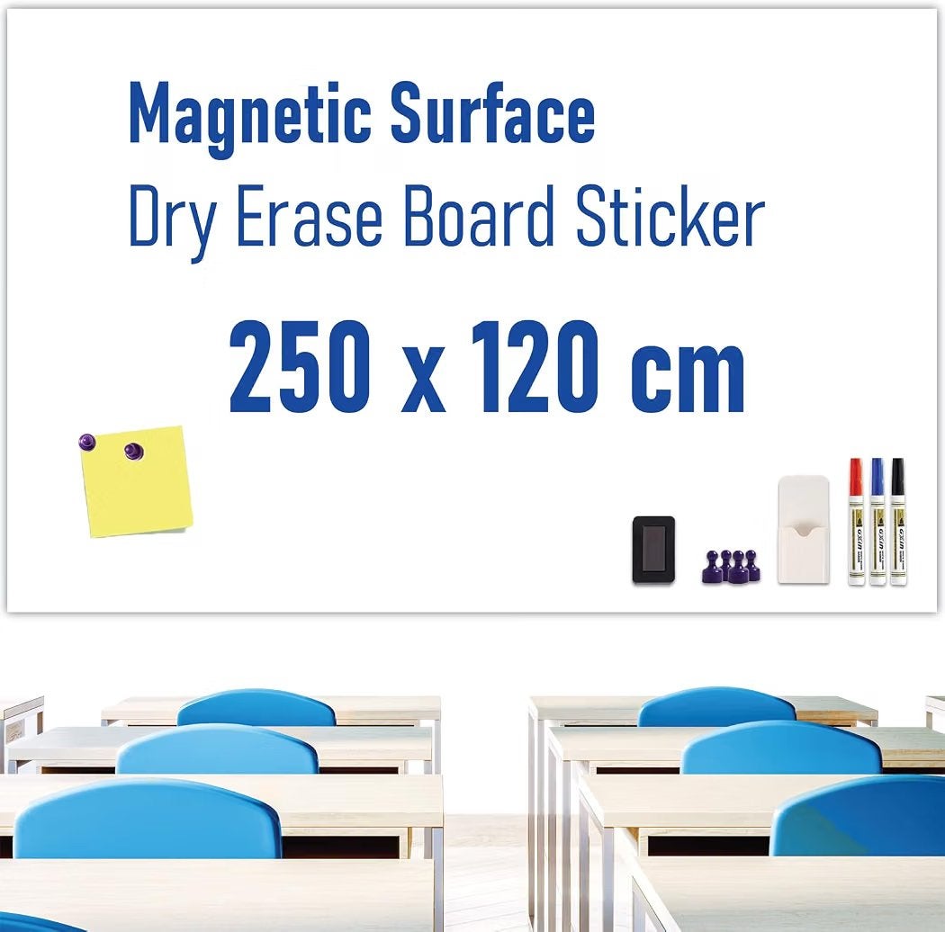HeatPomelo Magnetische Whiteboardfolie 250x120 cm, Ophalen, Nieuw in verpakking, Overige typen