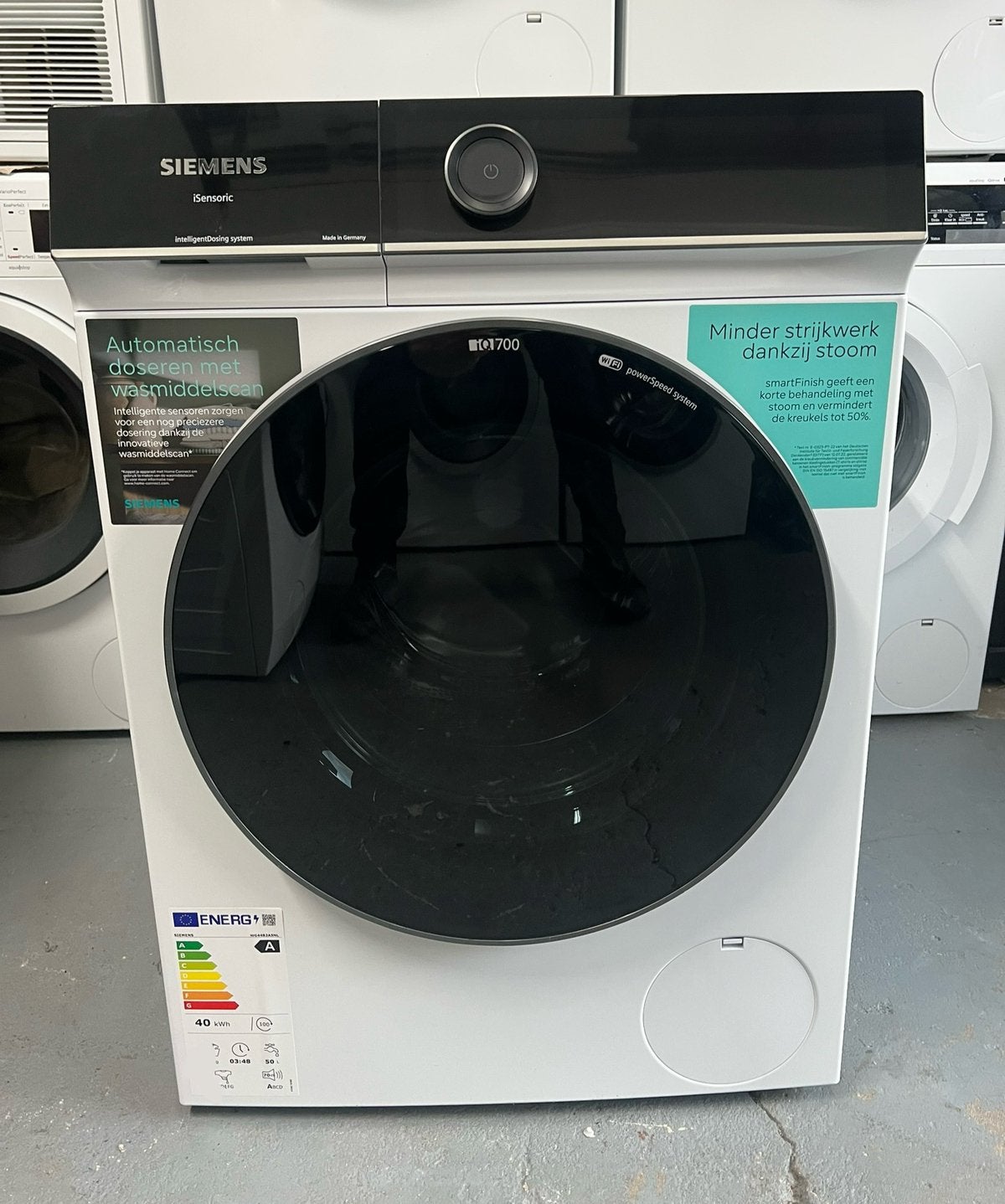 Siemens IQ700 Wasmachine 10KG 1600 toeren i-Dos & WiFi, 8 tot 10 kg, Ophalen of Verzenden, 85 tot 90 cm, 1600 toeren of meer