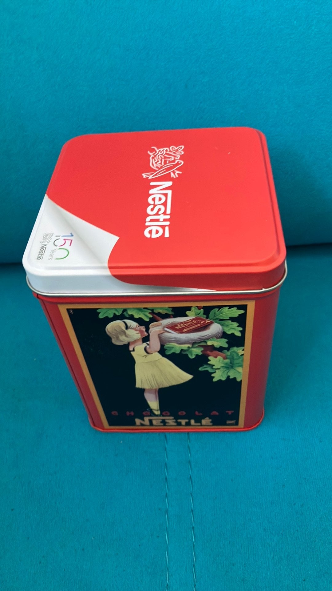 Nestle chocolat 150 jaar blik, Ophalen of Verzenden, Zo goed als nieuw, Overige