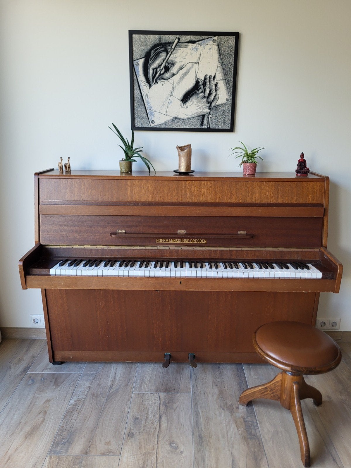 Hoffmann & Kühne Dresden Piano - Oost-Duitsland, Ophalen, Gebruikt, Bruin, Piano