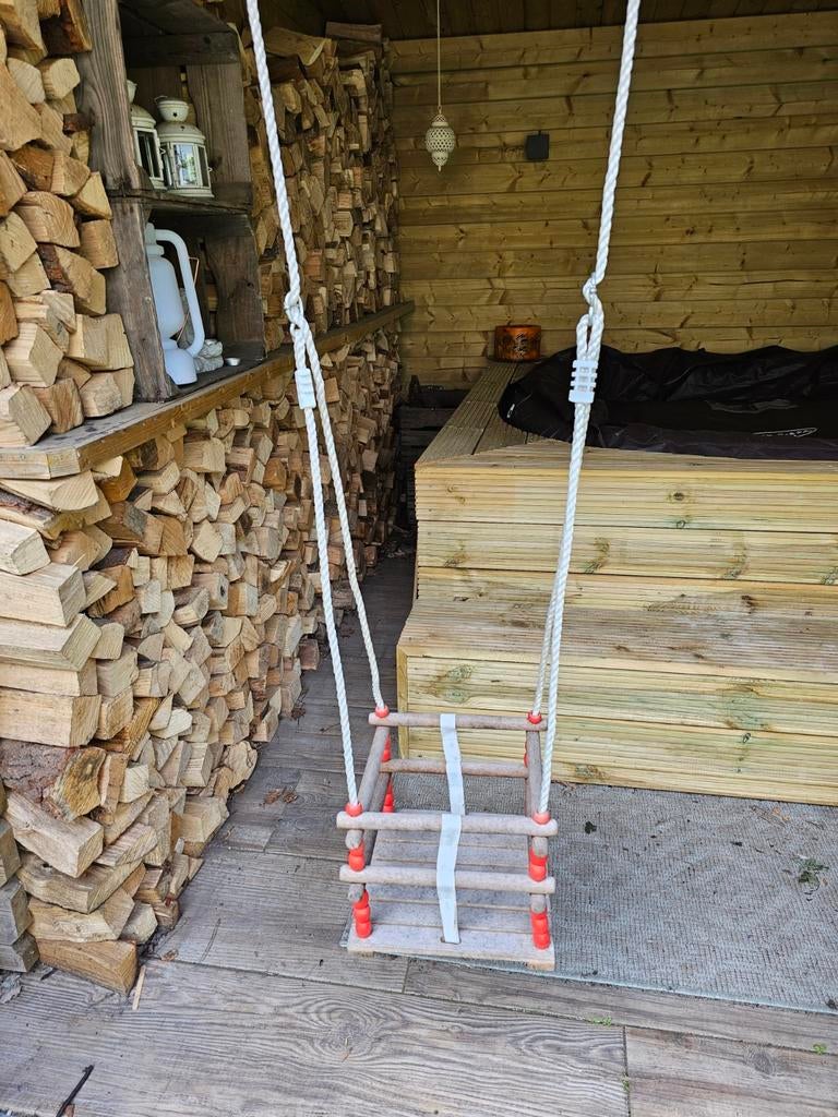 Houten peuterschommel voor binnen of buiten, Ophalen of Verzenden, Gebruikt, Schommel