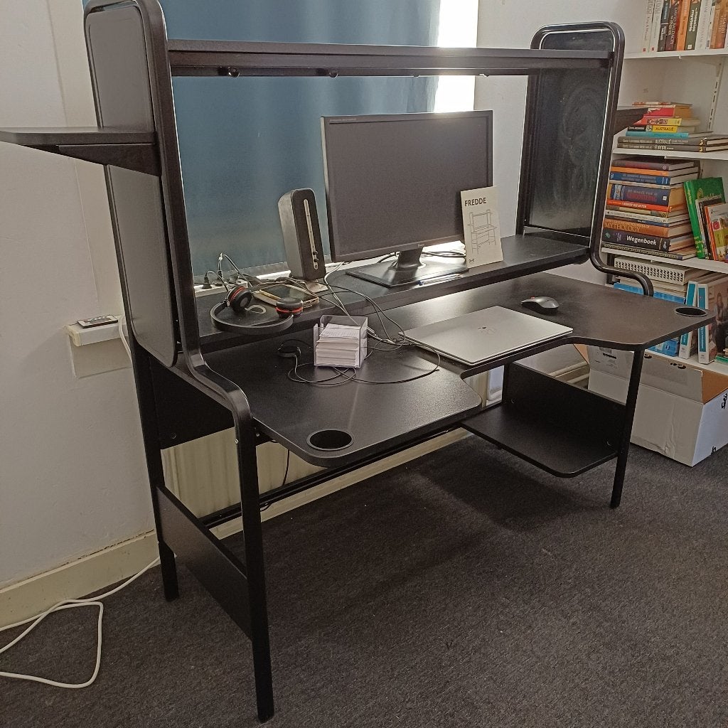 Bureau Fredde, Huis en Inrichting, Ophalen, Zwart, Demontabel, Metaal
