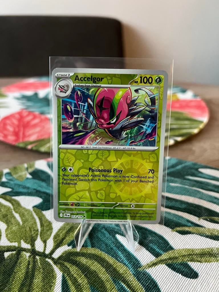 Pokémon Kaart Accelgor 013/159 - Reverse Holo, Ophalen of Verzenden, Zo goed als nieuw, Losse kaart