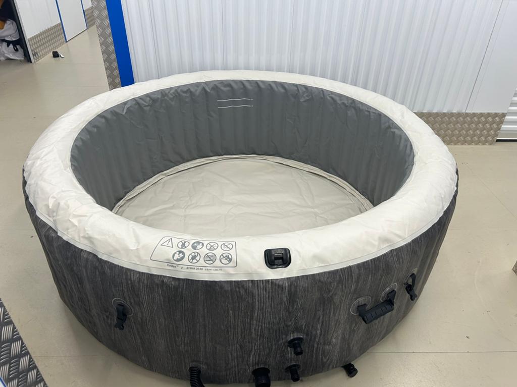 Jacuzzi Intex Pure Spa Greywood deluxe 6 persoons, Ophalen, Gebruikt, Filter, Opblaasbaar