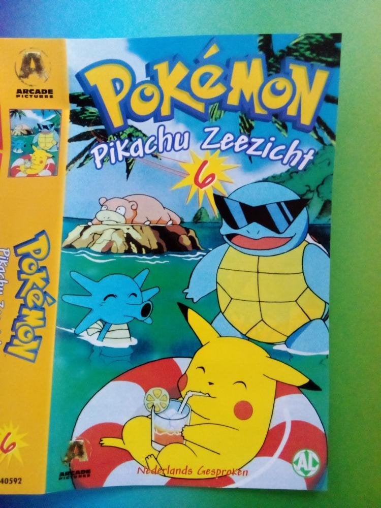 VHS Pokémon 6: Pikachu Zeezicht - Koopvideo, Animatie, Verzenden, Alle leeftijden, Nederlands