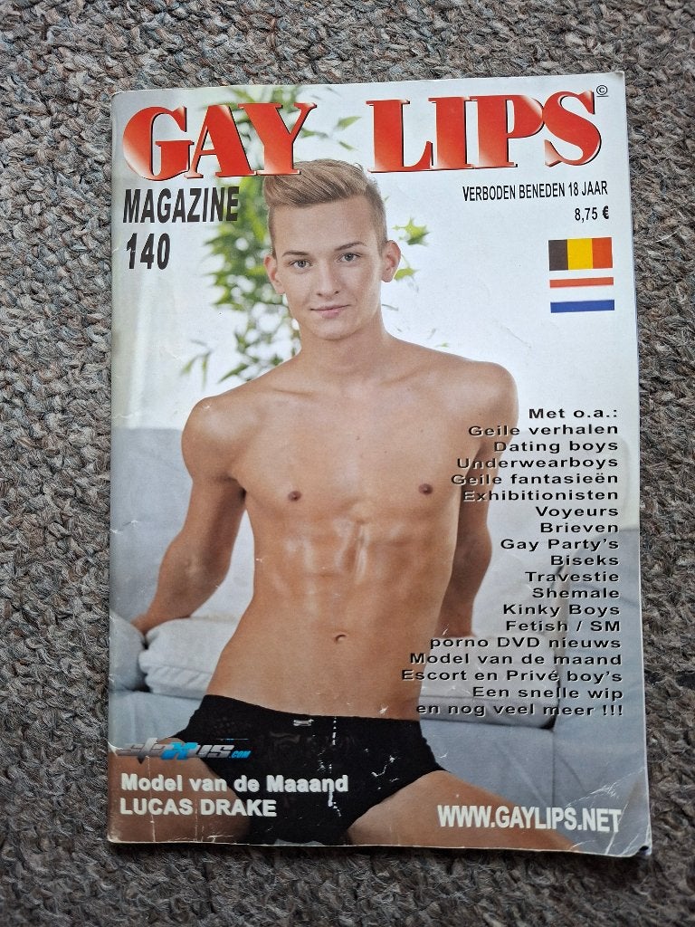 Gay Lips Magazine nr 140/ erotiek, Verzamelen, Verzenden, 1980 tot heden, Tijdschrift