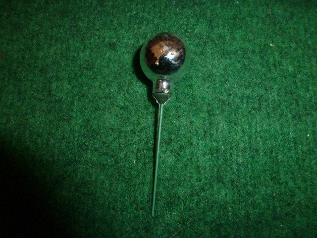 134 zilveren glitterende glas kerstballen op stok 12 cm lang, Diversen, Ophalen of Verzenden, Zo goed als nieuw