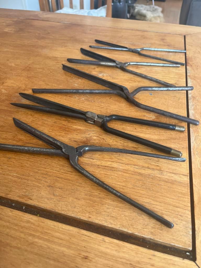 Vintage krultangen set, Ophalen of Verzenden
