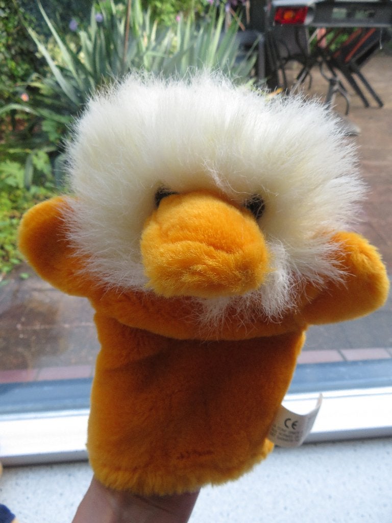 Handpop Vogel merk Bestsellers geel wit poppenkastpop, Geel, Overige typen, Ophalen of Verzenden, Zo goed als nieuw