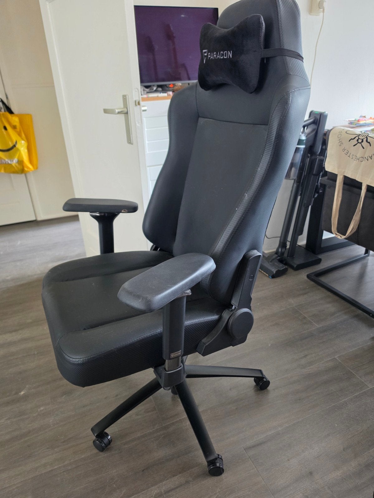 Paracon Supreme Gaming Bureaustoel - Zwart, Ophalen, Gebruikt, Zwart, Gaming bureaustoel