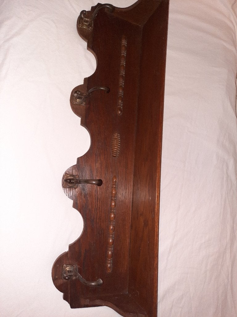 eikenhouten kapstokje, Huis en Inrichting, Gebruikt, Minder dan 100 cm, Hout, Ophalen