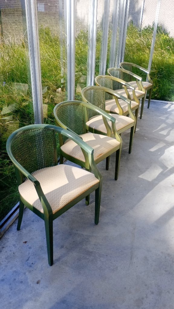 Eetkamerstoelen 6x, Ophalen, Gebruikt, Overige kleuren, Vijf, Zes of meer stoelen