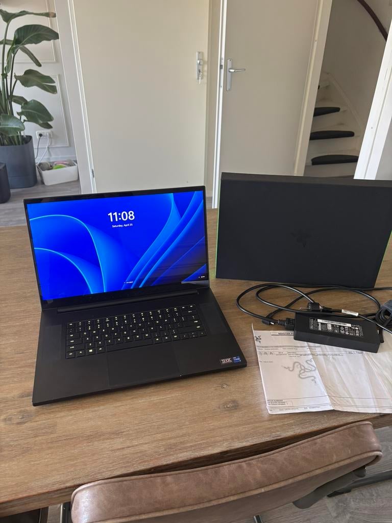 RTX 3080 4K Touch – Razer Blade 17 i9 / 32GB / 1TB SSD, Computers en Software, Windows Laptops, Ophalen, Zo goed als nieuw, SSD