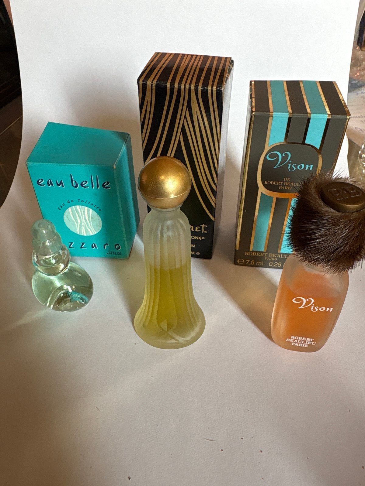 Vintage Miniatuur Parfumflesjes - 7 ml, Gebruikt, Miniatuur, Ophalen of Verzenden