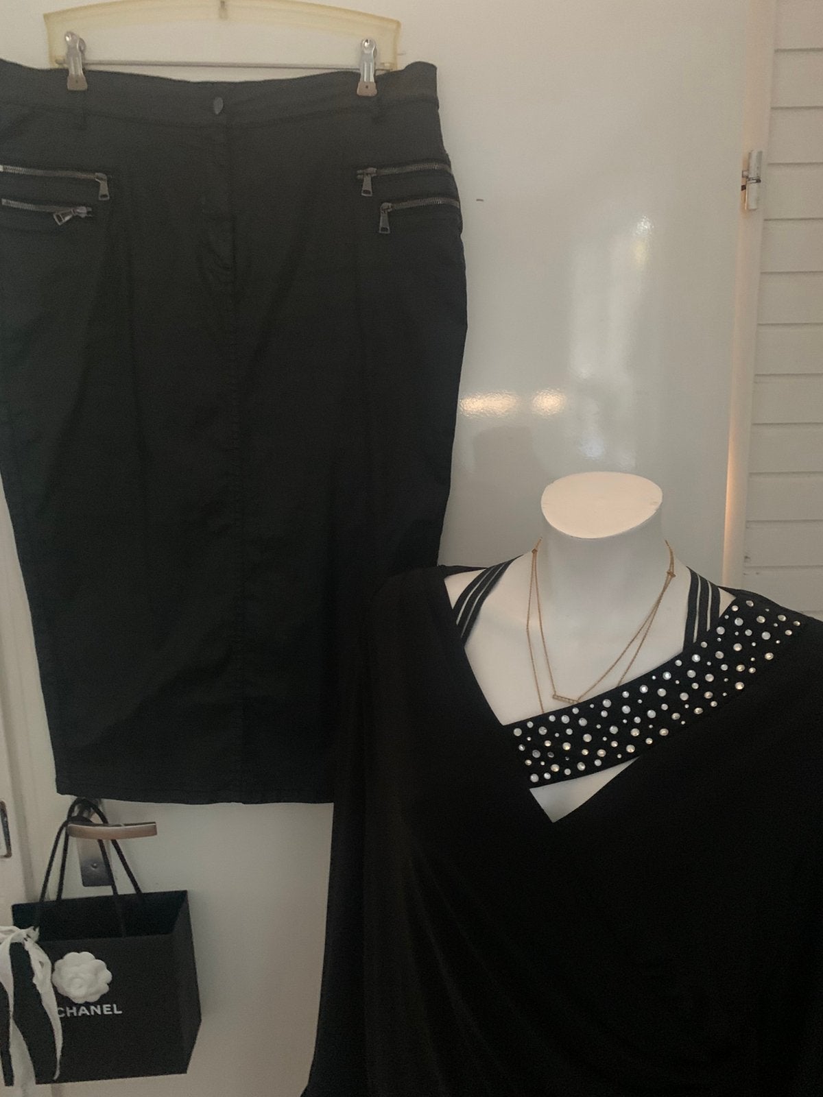 Marina Rinaldi Ashley Graham koker rok 46, Kleding | Dames, Zwart, Maat 46/48 (XL) of groter, Ophalen of Verzenden, Zo goed als nieuw