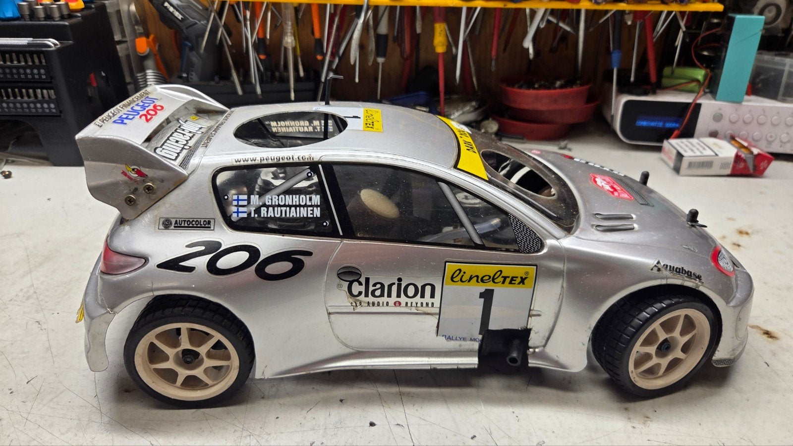 Te koop mooie hpi rs 4, Gebruikt, Ophalen of Verzenden, Schaal 1:10, Auto onroad