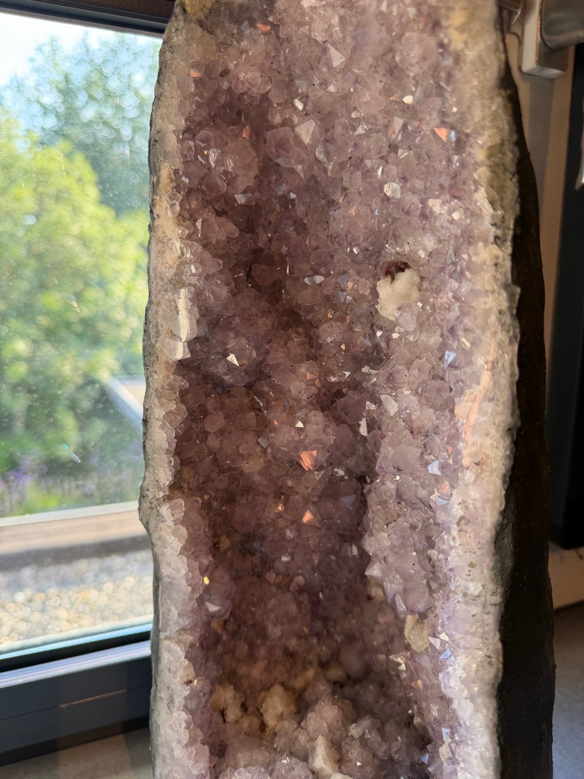 Grote Amethist Geode - Natuurlijke Kristal, Ophalen, Zo goed als nieuw