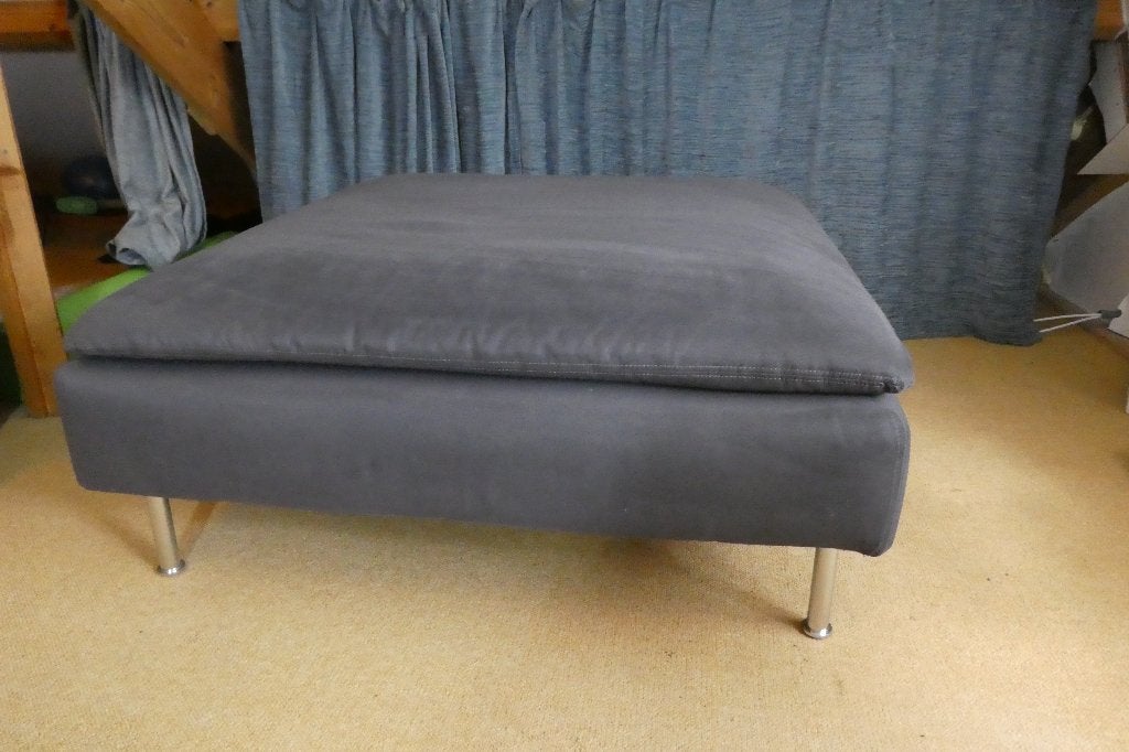 Voetenbank IKEA SÖDERHAMN, Tonerud grijs, Ophalen, Gebruikt, SÖDERHAMN, 75 tot 100 cm