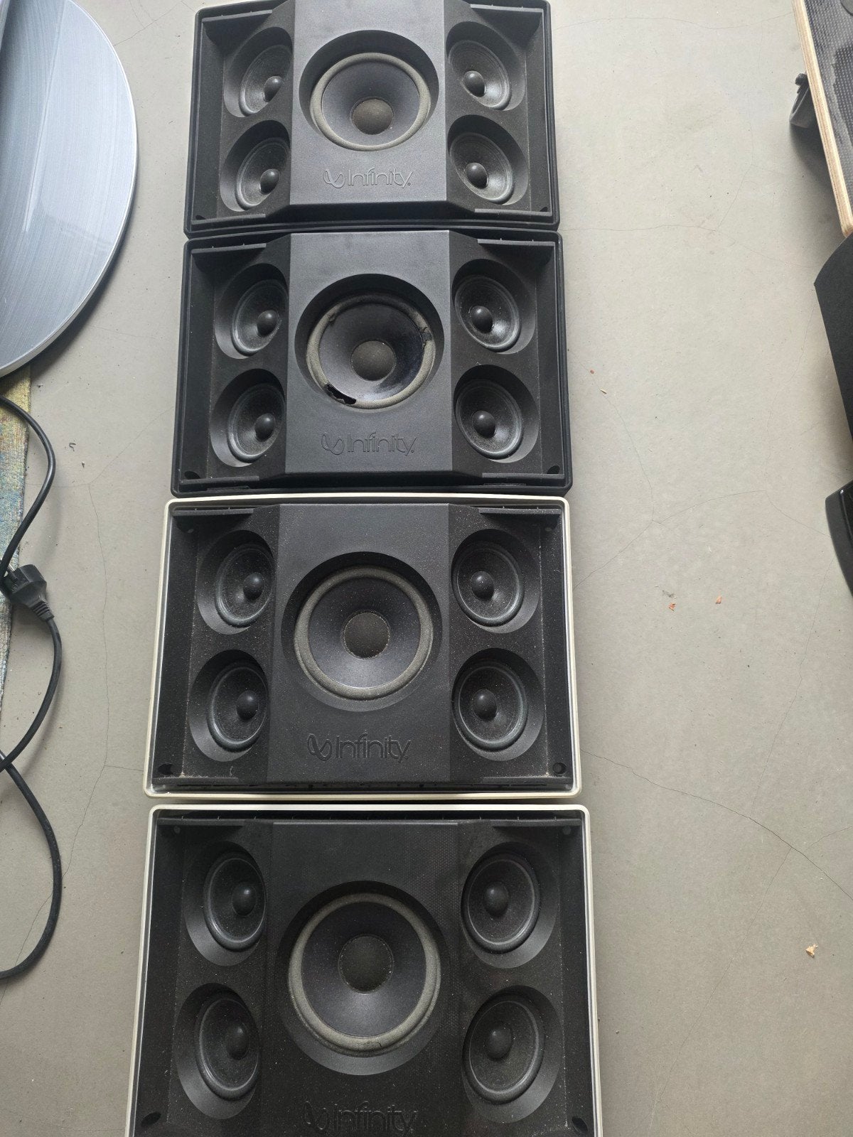 4x infinity P-QPS quadrapole surround speakers, Ophalen of Verzenden, Gebruikt, Overige merken