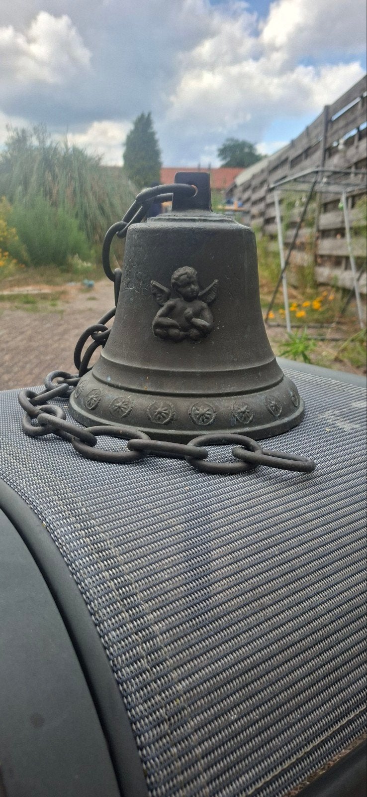 Mooie zware antieke bronzen bel / scheepsbel, Antiek en Kunst, Ophalen