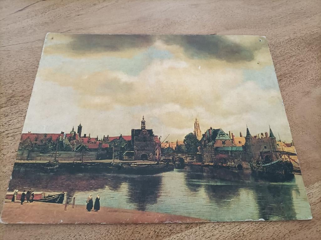 Jan Vermeer - Gezicht op Delft (Reproductie), Ophalen of Verzenden