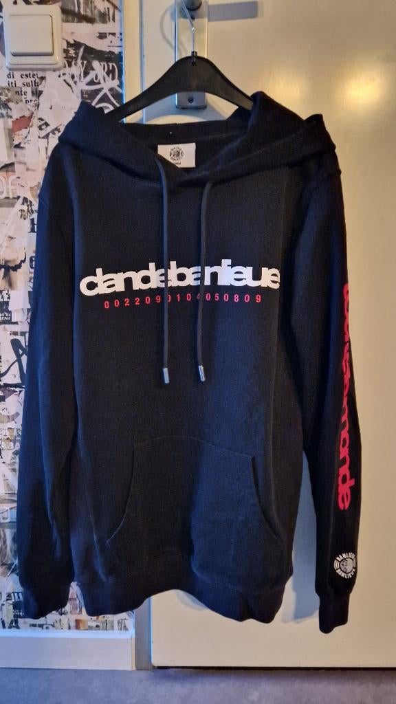 Banlieue hoodie mt M, Maat 48/50 (M), Zwart, Ophalen of Verzenden, Zo goed als nieuw