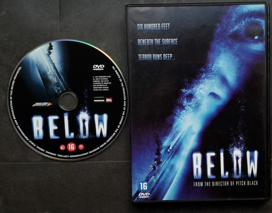 DVD - Below - Thriller Film NL Ondertiteld, Engels, Vanaf 16 jaar, Nederlands, Actiethriller
