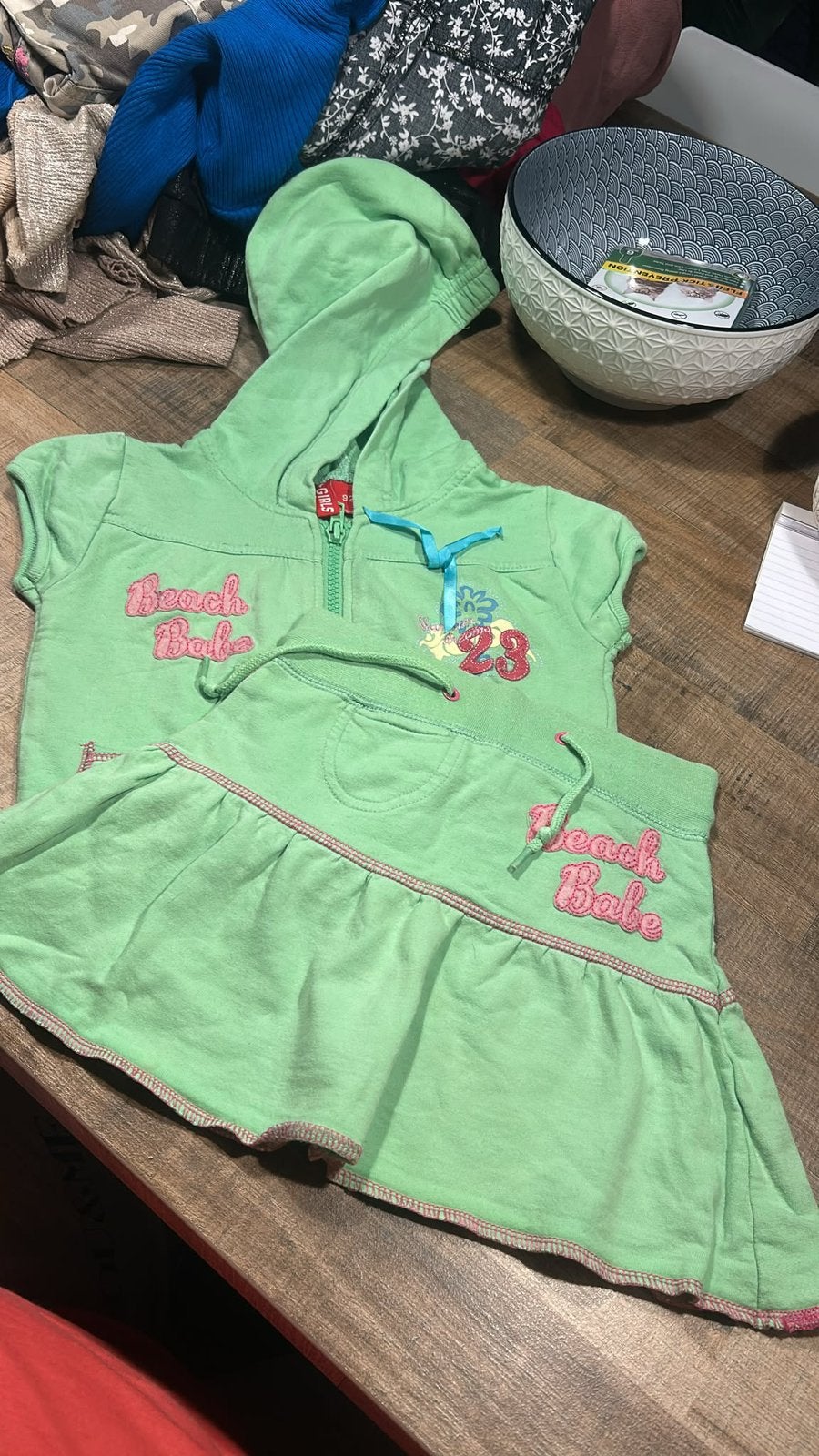 Rokje en truitje maat 92/98, Kinderen en Baby's, Ophalen, Zo goed als nieuw, Meisje, Jurk of Rok