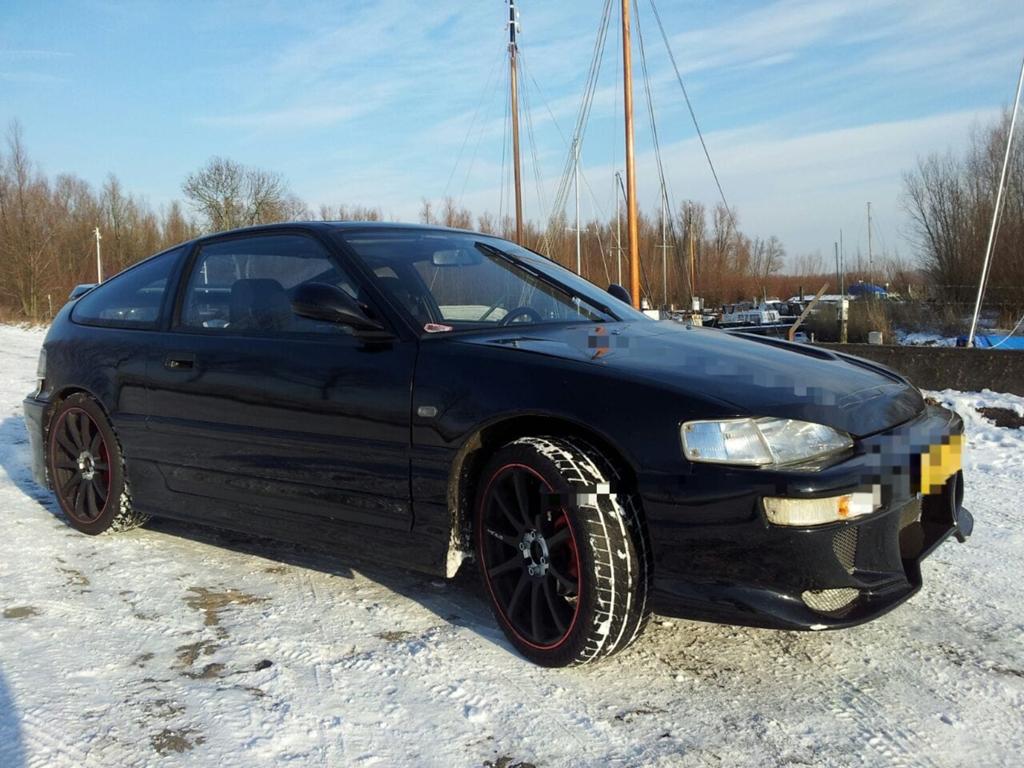 Honda crx, Voorwielaandrijving, Zwart, 4 cilinders, Zwart