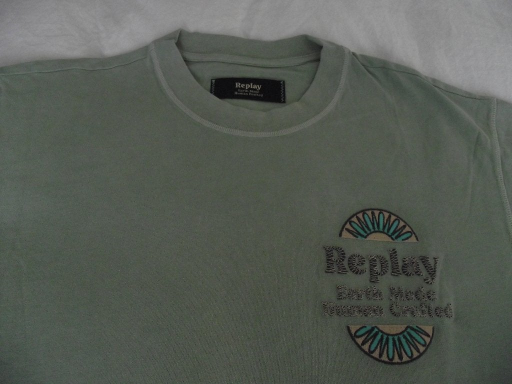 NIEUW groen Replay Earth made Human Crafted T-shirt XL, Ophalen of Verzenden, Replay Human Crafted, Groen, Maat 56/58 (XL)