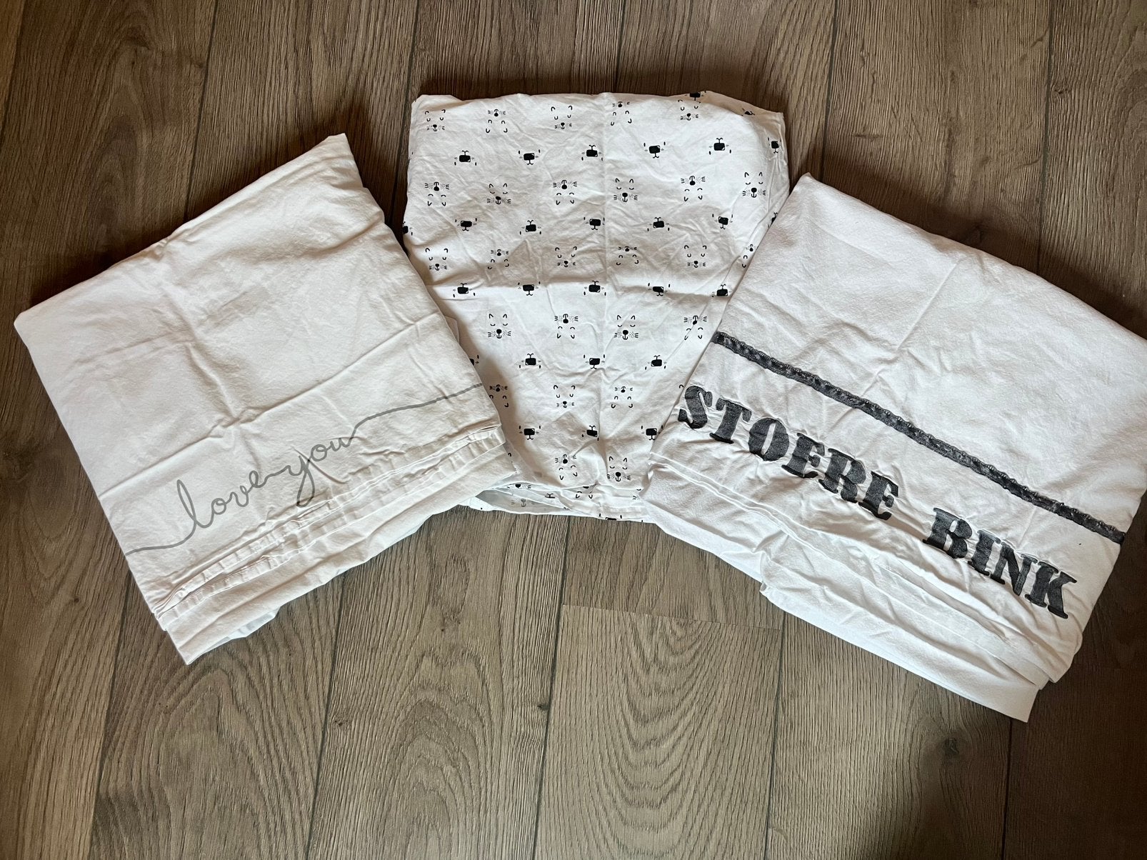 3 ledikant lakens voor 60x120 bedje, Ophalen, Gebruikt, Wit, Overige typen