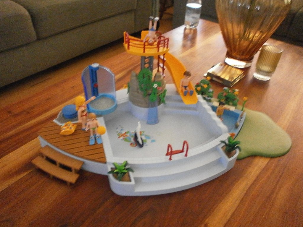 Playmobil/Playmobil zwembad/Paymobil zwembad 4858, Kinderen en Baby's, Complete set, Overige typen, Ophalen of Verzenden, Zo goed als nieuw