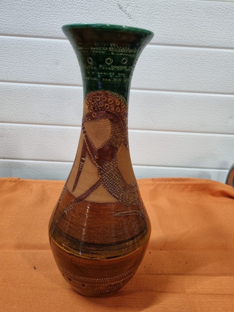 vaas italiaans 1960 met paard, Ophalen of Verzenden