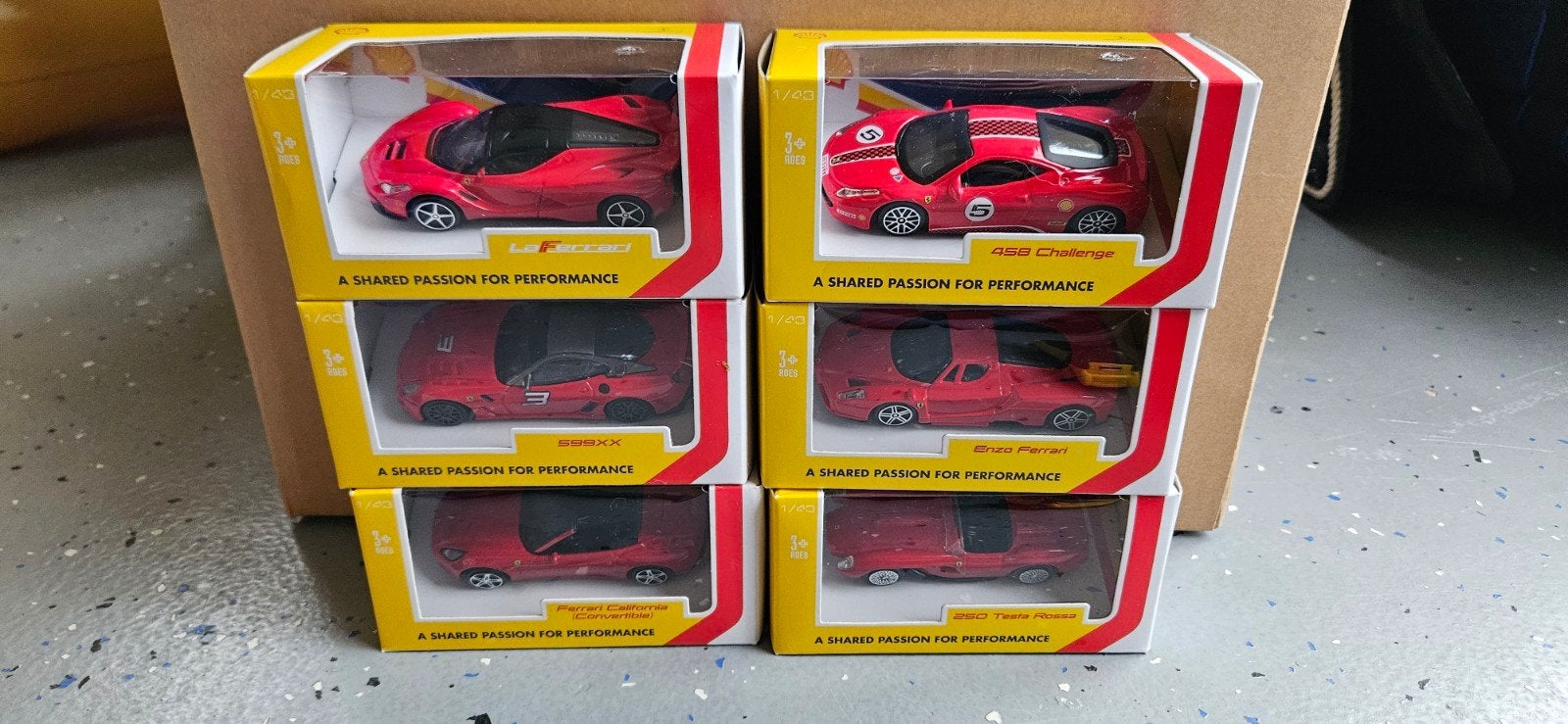 Shell Ferrari modelauto's - 6 stuks, Ophalen of Verzenden, Nieuw, Auto, Overige merken