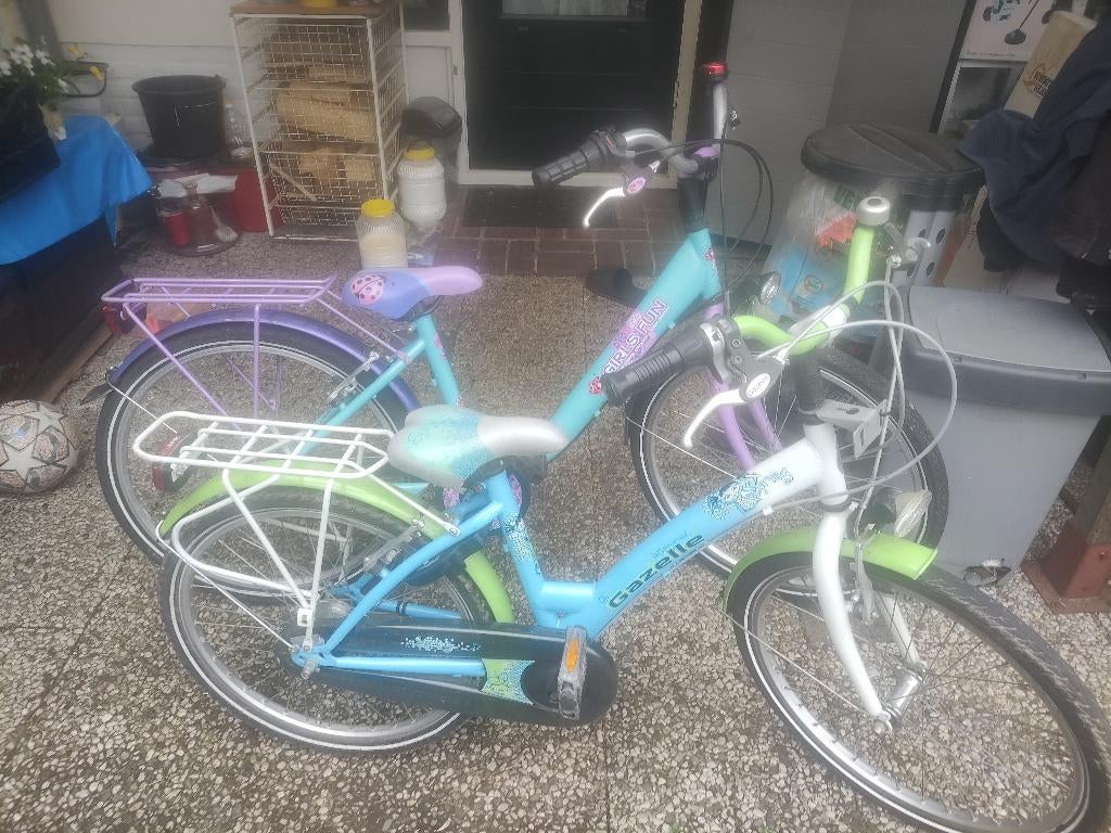 22 en 24 inch meisjes fietsen, Ophalen, Gebruikt, 22 inch, Versnellingen