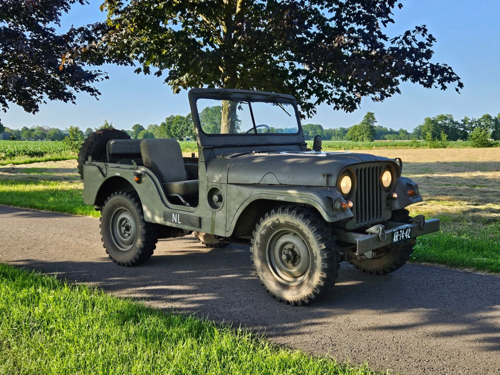 Originele Nekaf Jeep 1956, Auto's, Overige Auto's, Particulier, 4x4, Benzine, Cabriolet, Handgeschakeld, Geïmporteerd, Groen, Vierwielaandrijving