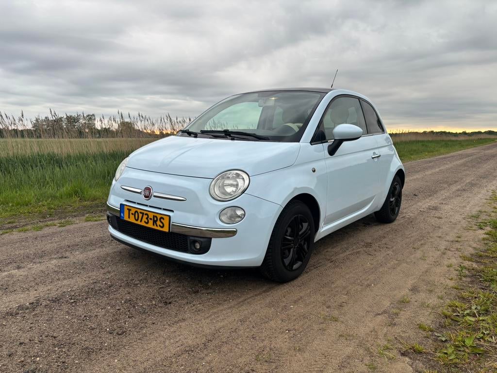Fiat 500 1.4 16V 73KW C 2007 Blauw, Voorwielaandrijving, Stof, Parkeersensor, 31 €/maand
