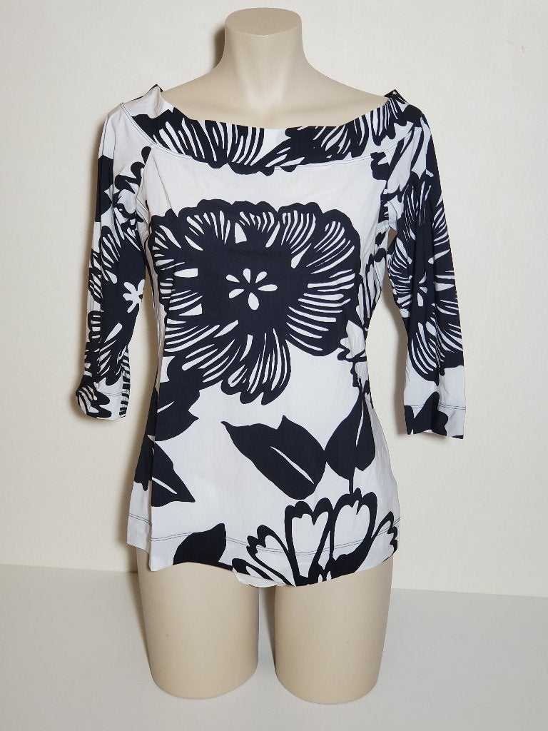 Studio Anneloes Dolly Big Flower shirt maat L – Black, White, Studio Anneloes, Zwart, Maat 42/44 (L), Ophalen of Verzenden