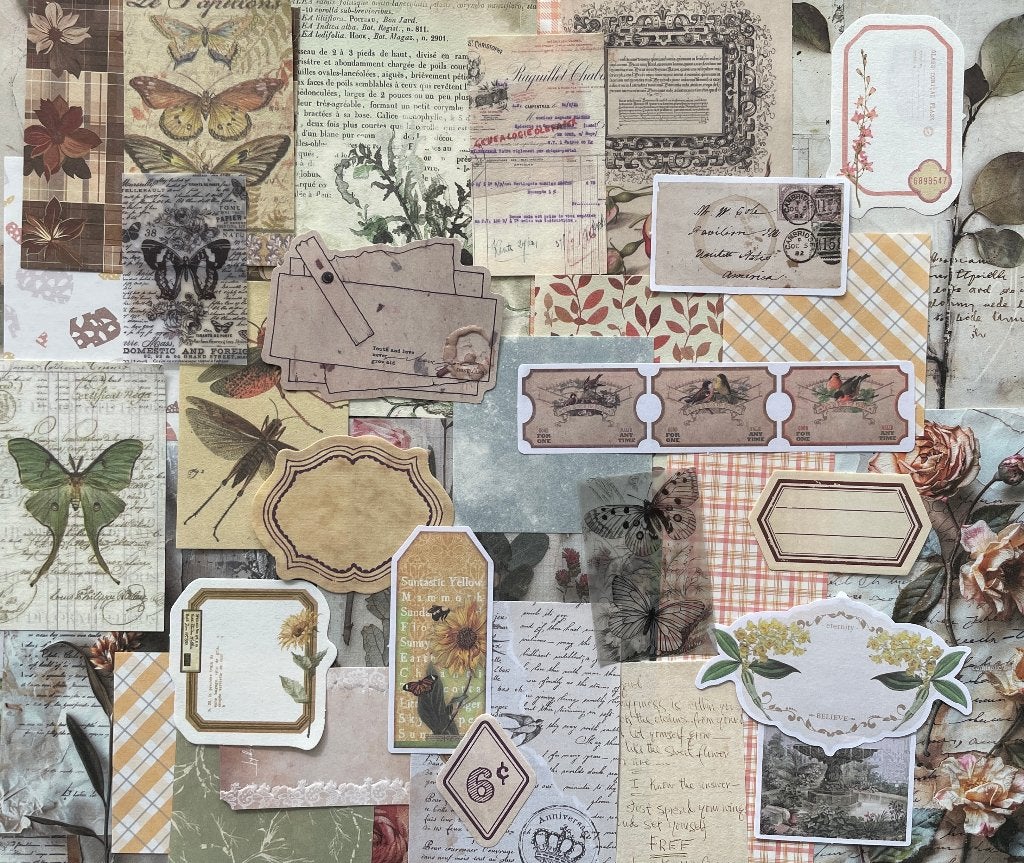Scrapbooking natuurlijke kleuren papier, Verzenden, Nieuw, Papier of Karton