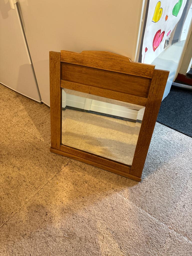 Vinted spiegel met facet geslepen glas, 44,5x50 cm, Ophalen of Verzenden, Rechthoekig, Minder dan 50 cm, Minder dan 100 cm