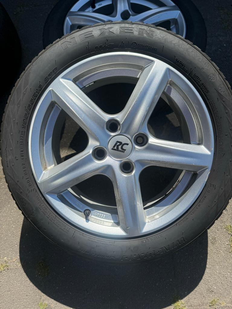 RC Design velgen met Nexen winterbanden 195/55R16, Ophalen, Gebruikt