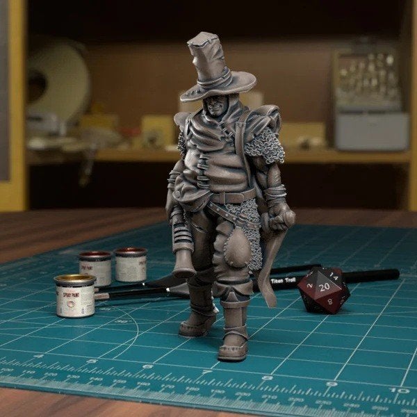 Resin miniatuur voor D&D of schilderen: witch hunter, Ophalen of Verzenden, Nieuw, Overige soorten, Figuurtje(s)