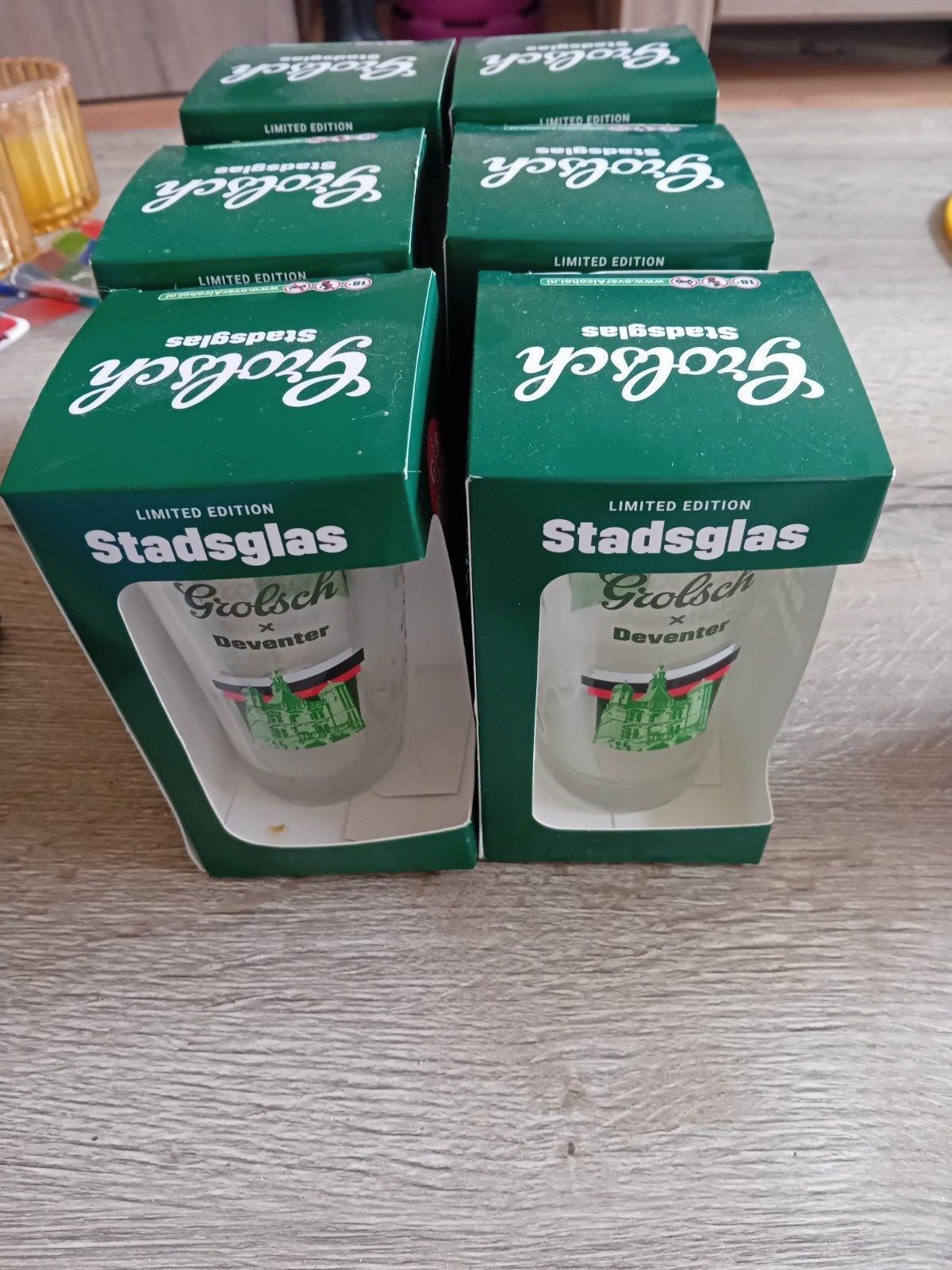 Grolsch Stadsglas Deventer - Limited Edition (Nieuw in doos), Ophalen of Verzenden