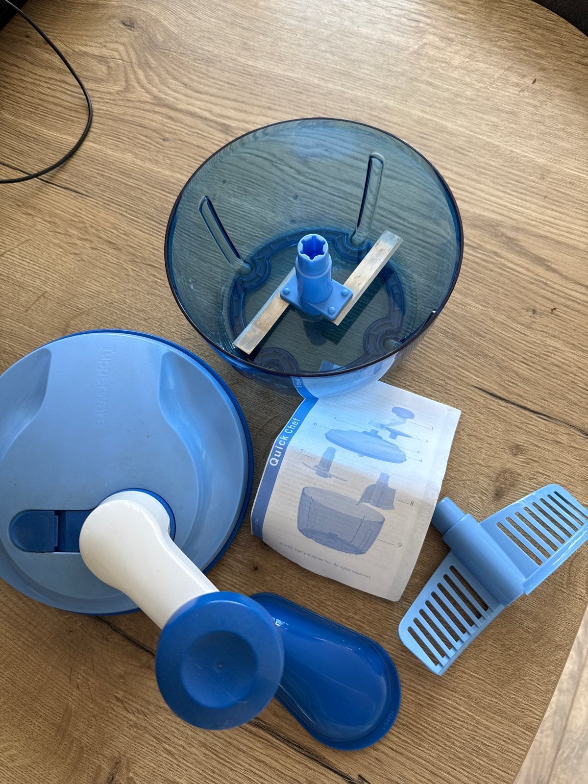 Tupperware Quick Chef - Handmatige Keukenmachine, Huis en Inrichting, Keuken | Tupperware, Blauw, Overige typen, Nieuw, Ophalen of Verzenden