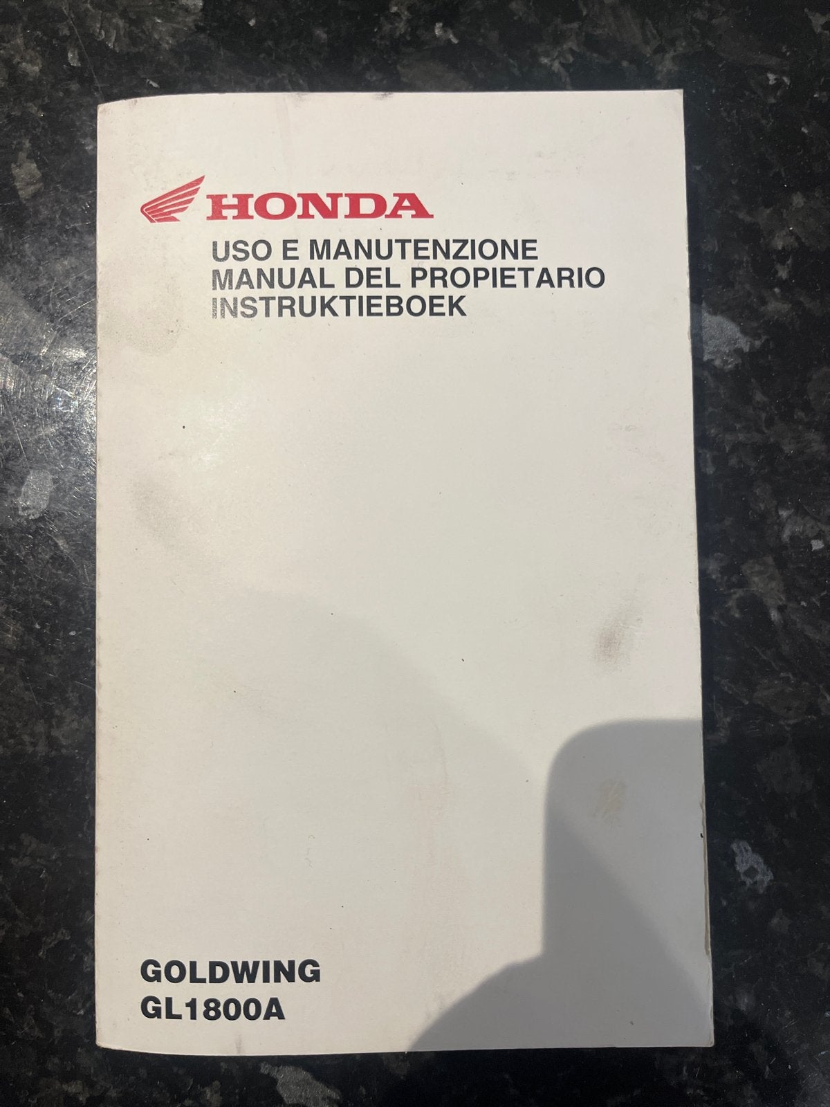 Honda Goldwing GL1800A Instructieboek Handleiding, Ophalen of Verzenden, Honda