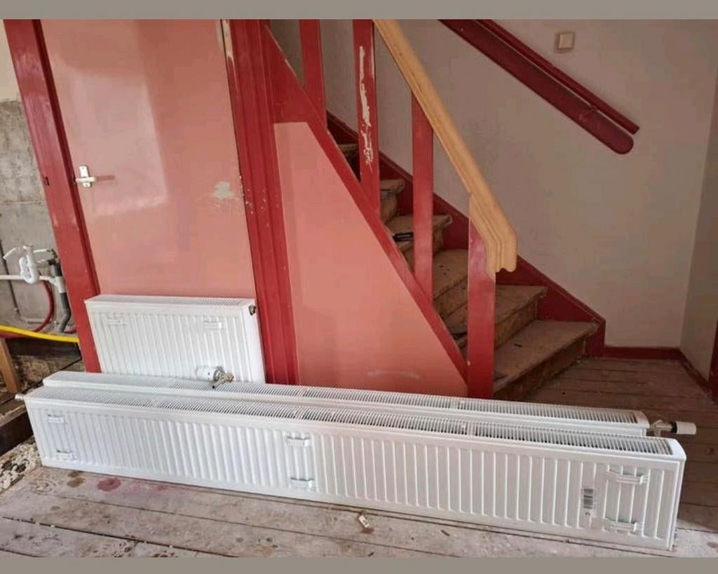 3 kachels, Doe-het-zelf en Verbouw, Verwarming en Radiatoren, Ophalen, 30 tot 80 cm, Radiator, 150 cm of meer