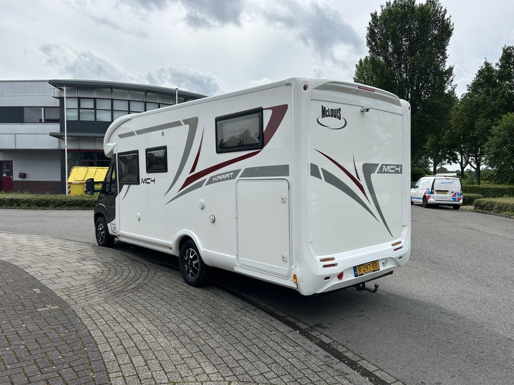 McLouis Carat 73G enkele bedden hefbed, Caravans en Kamperen, Campers, Ringverwarming, Fiat, 7 tot 8 meter, Half-integraal