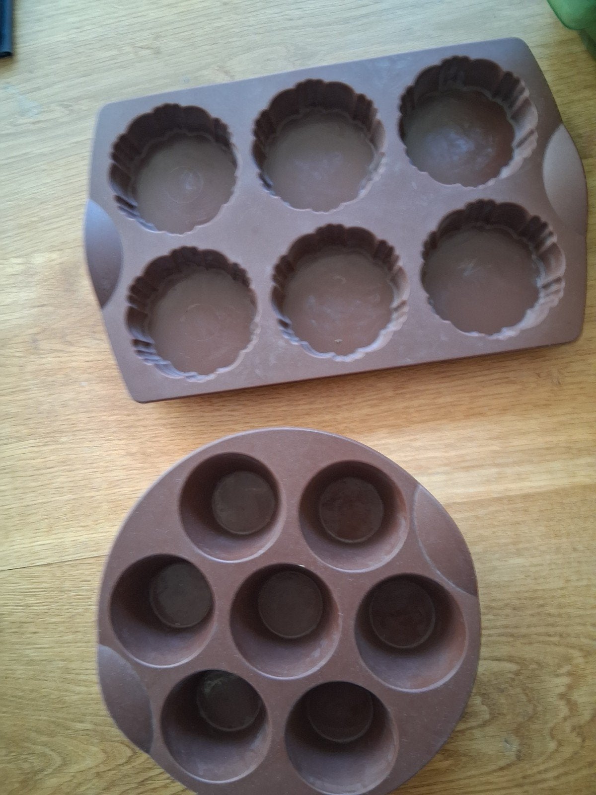 Tupperware Siliconen Bakvormen: Tartellette & Muffin, Ophalen of Verzenden, Gebruikt, Bruin, Overige typen
