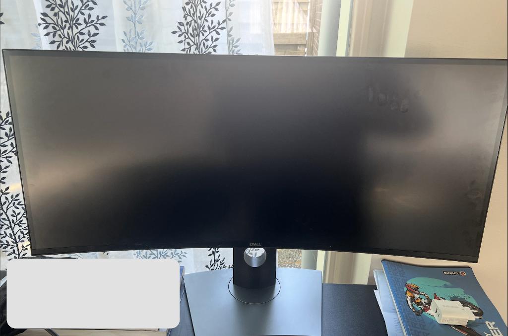 Dell U3419W 34" Curved Monitor for Spare Parts, Ophalen, Ingebouwde speakers, Gebruikt, IPS