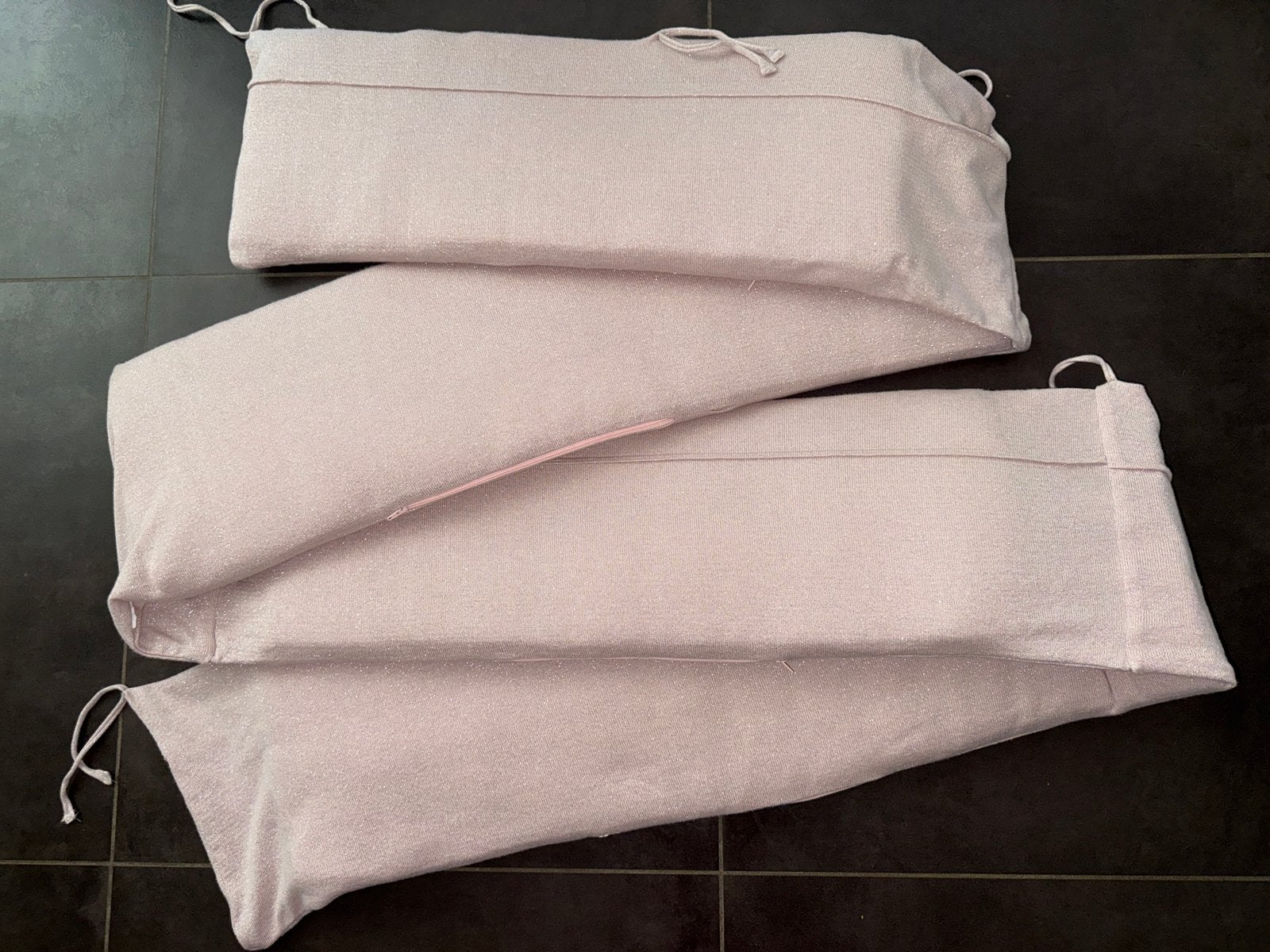Baby's Only Sparkle boxbumper/bedomrander (4 zijdig) roze, Ophalen of Verzenden, Gebruikt, Rechthoekig
